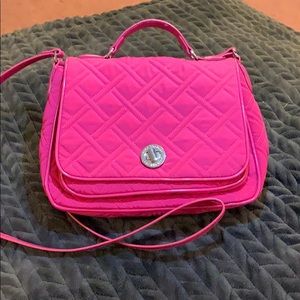 Vera Bradley Microfiber Turnlock Crossbody bag